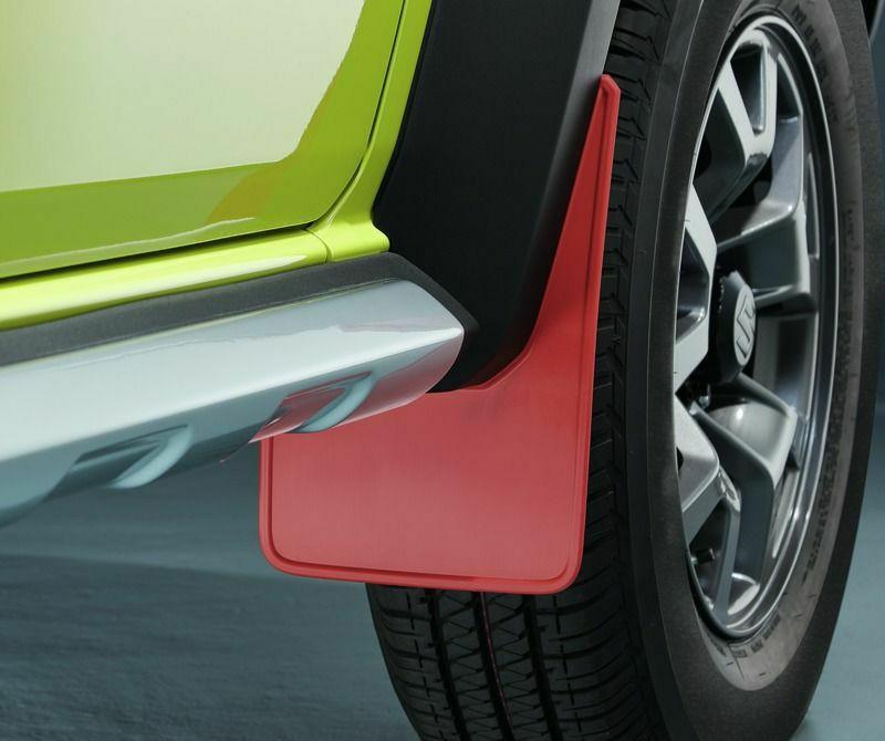 Exterior Protection | Mudflap Set – Front, Flexible – Red Exterior Accessories Exterior Protection