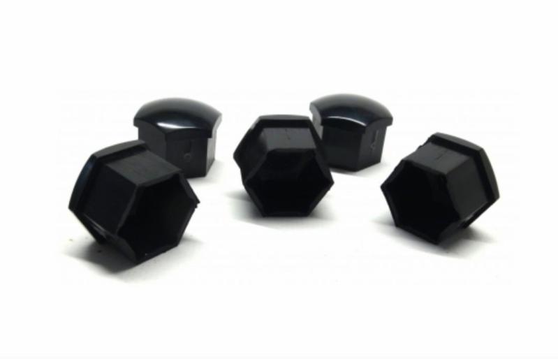 Wheels | Alloy Wheel Bolt Cover Set – Black Exterior Accessories Wheels